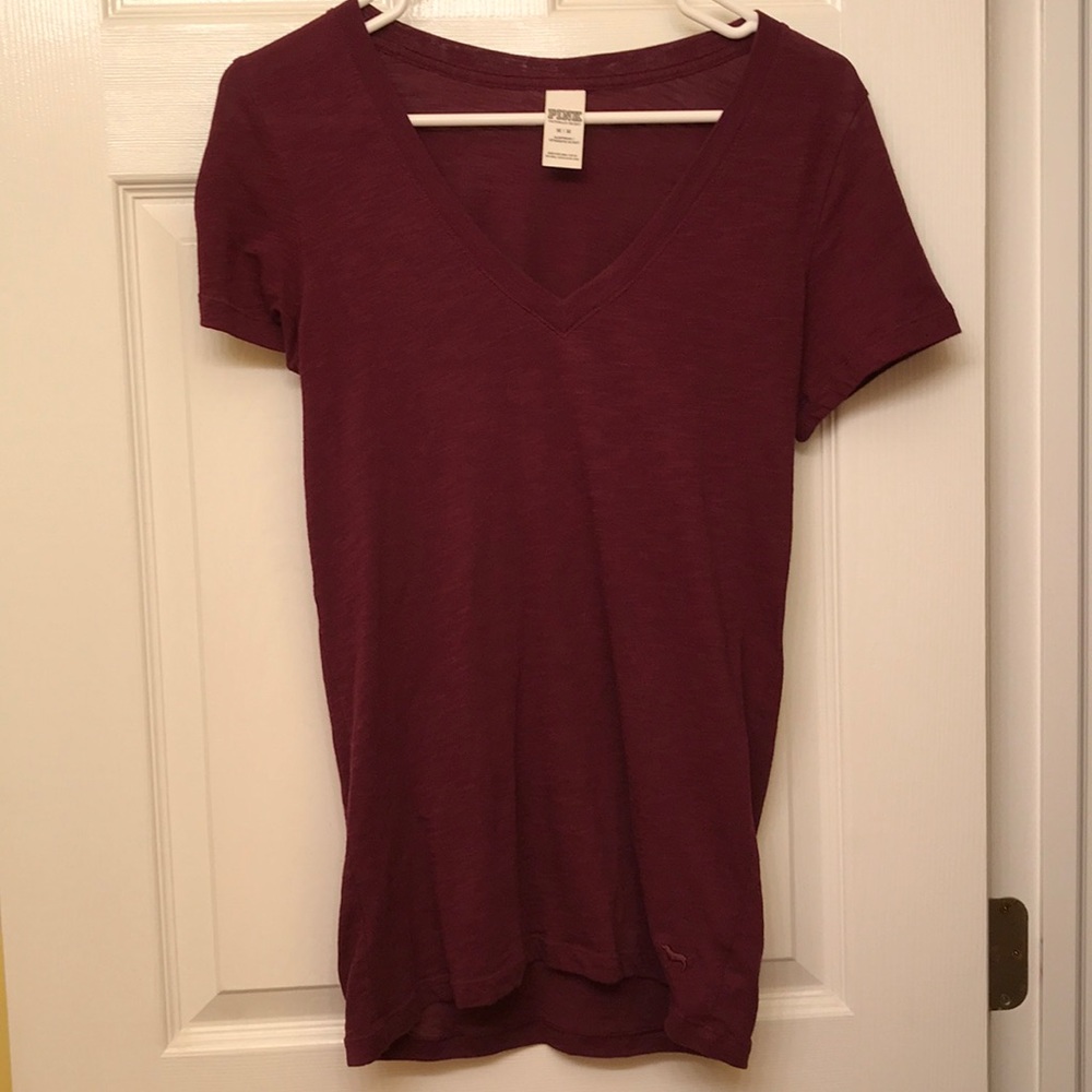 Perfect Condition Maroon Victoria’s Secret V Neck